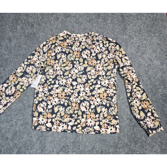 Sonoma NWT Women's Size XS Multicolored Floral Long Sleeve Relaxed Sweatshirt - Picture 2 of 7